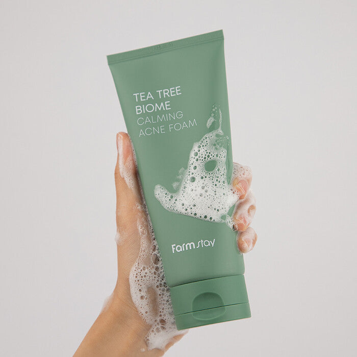 FARM STAY Tea Tree Biome Calming Acne Foam 180ml / 6.08 fl oz