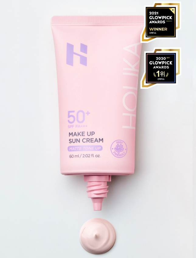 Holika Holika Make Up Sun Cream SPF 50+ PA+++ 60ml | Tone-Up Sunscreen & Makeup Base