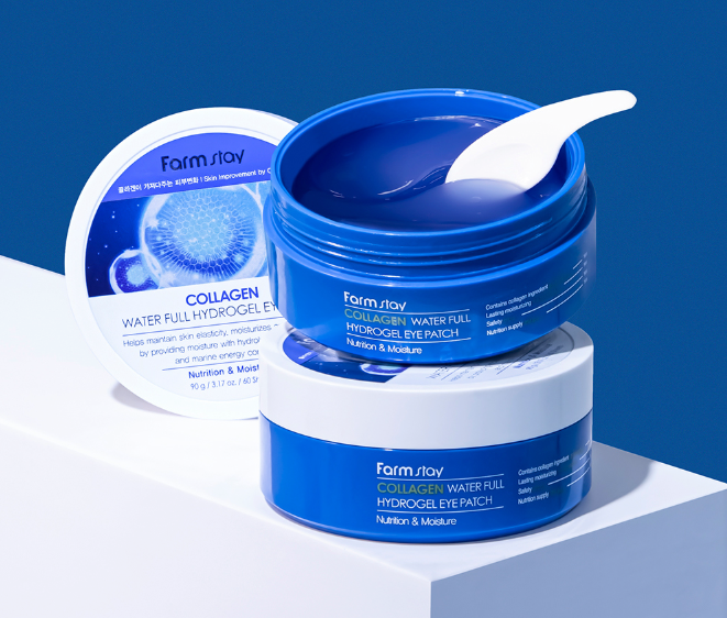 FARM STAY Collagen Water Full Hydrogel Eye Patch 90g * 60 Sheets