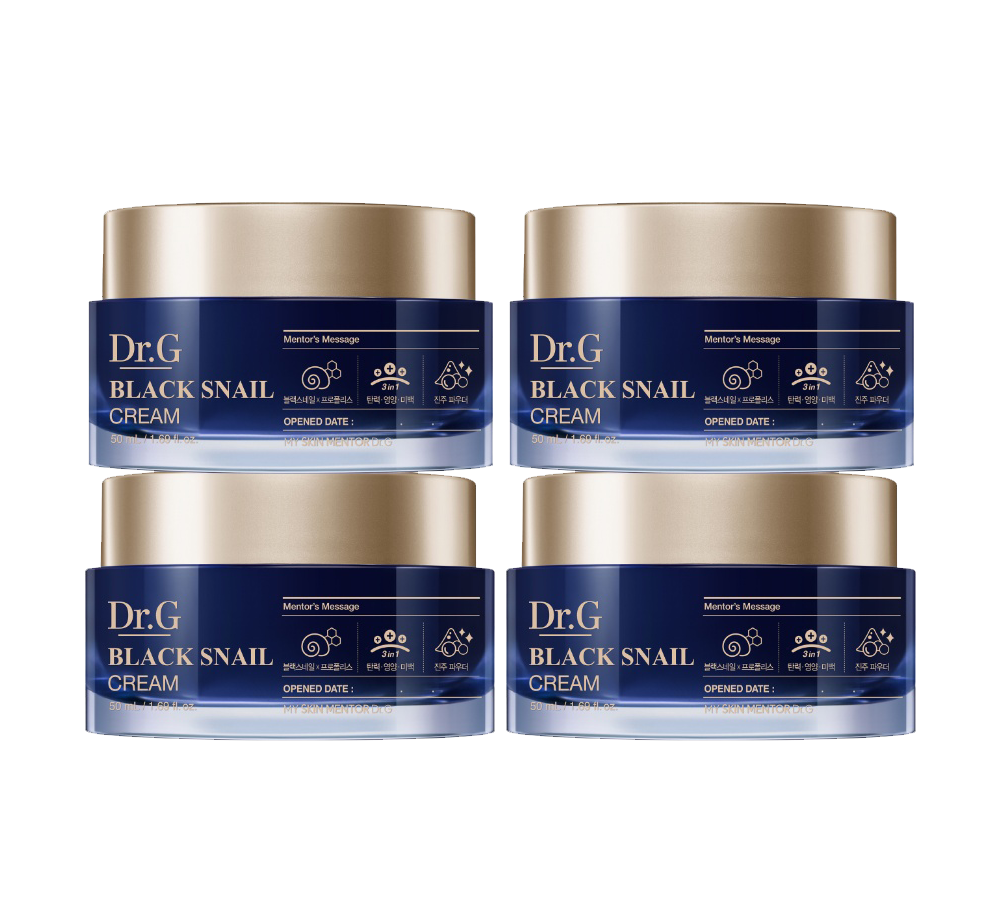 Dr.G Black Snail Cream 50ml / 1.69 fl oz X 4EA