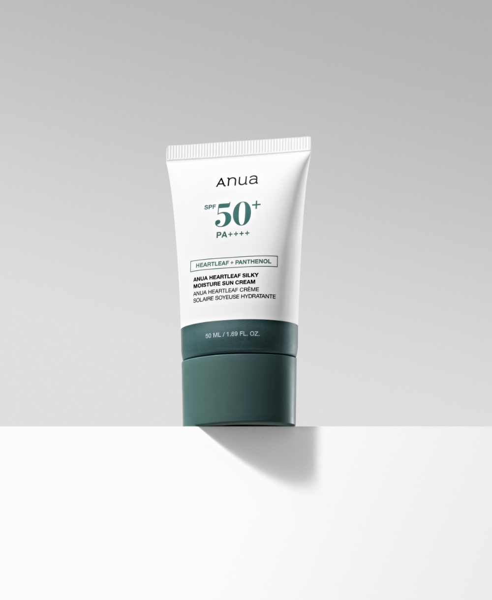 ANUA Heartleaf + Panthenol Silky Moisture Sun Cream SPF50+ PA++++ 50ml / 1.69 fl oz
