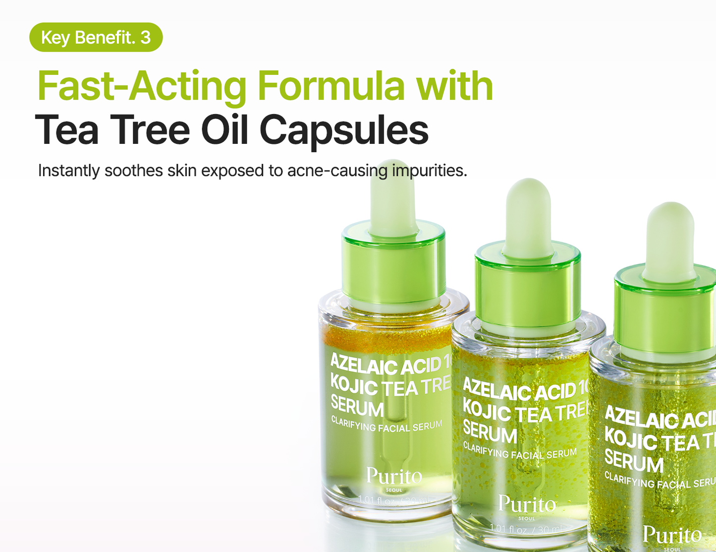 PURITO Azelaic Acid 10 Kojic Tea Tree Serum 30ml / 1.01 fl oz