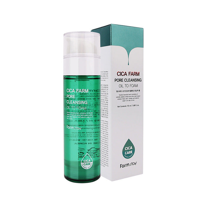 FARM STAY Cica Farm Pore Cleansing Oil To Foam 115ml / 3.88 fl oz