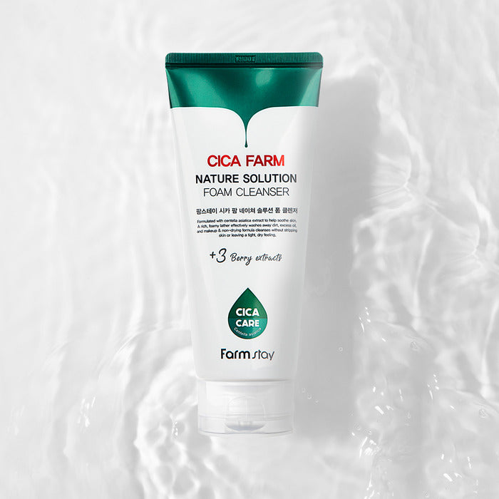 FARM STAY Cica Farm Nature Solution Foam Cleanser 180ml / 6.08 fl oz