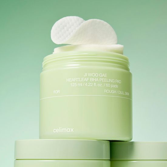 Celimax Ji Woo Gae Heartleaf BHA Peeling Pad 125ml / 4.22 fl oz * 60 Toner Pads
