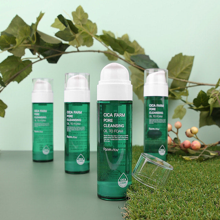 FARM STAY Cica Farm Pore Cleansing Oil To Foam 115ml / 3.88 fl oz
