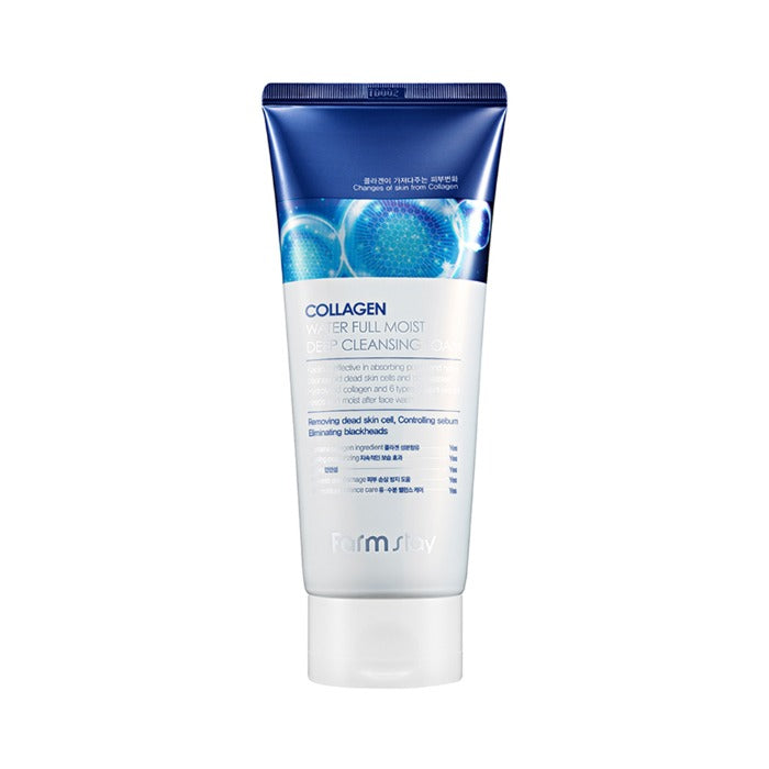 FARM STAY Collagen Water Full Moist Deep Cleansing Foam 180ml / 6.08 fl oz