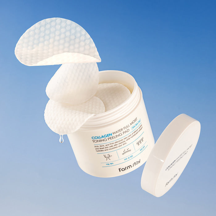 FARM STAY Collagen Water Full Moist Toning Peeling Pad 150ml * 70 Pads