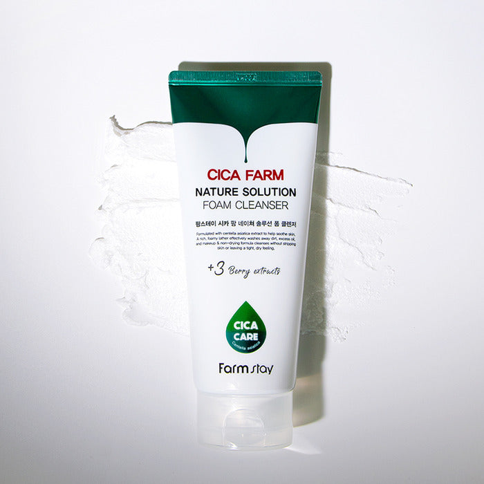 FARM STAY Cica Farm Nature Solution Foam Cleanser 180ml / 6.08 fl oz