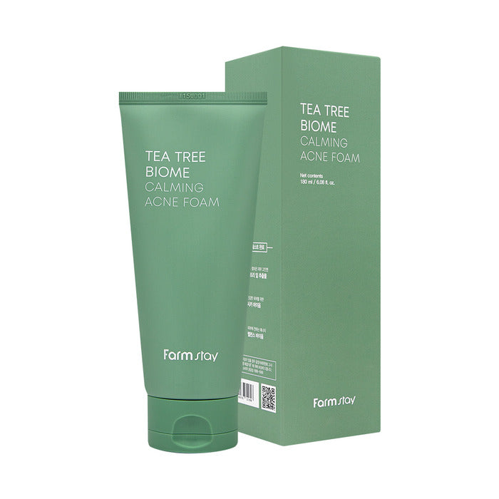 FARM STAY Tea Tree Biome Calming Acne Foam 180ml / 6.08 fl oz