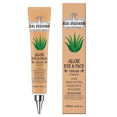 FORTHESKIN Superfood Real Vegifarm Aloe Eye & Face Cream | Soothing & Hydrating Anti-Wrinkle Moisturizer (45ml)