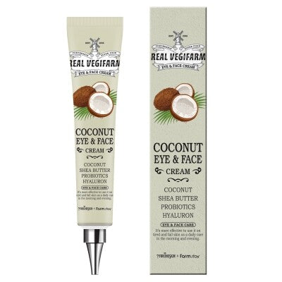 FORTHESKIN Superfood Real Vegifarm Coconut Eye & Face Cream | Firming & Hydrating Anti-Wrinkle Moisturizer (45ml)