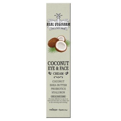 FORTHESKIN Superfood Real Vegifarm Coconut Eye & Face Cream | Firming & Hydrating Anti-Wrinkle Moisturizer (45ml)