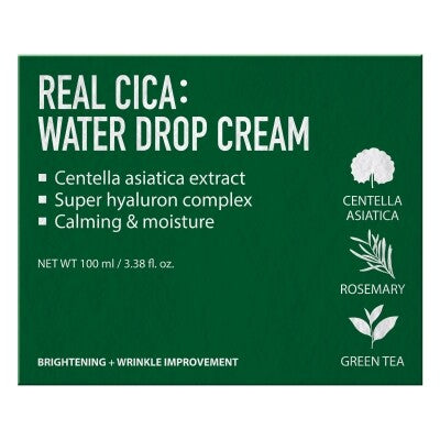 FORTHESKIN Real Cica Water Drop Cream | Soothing & Hydrating Centella Moisturizer (100ml)