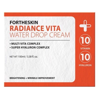 FORTHESKIN Radiance Vita Water Drop Cream | Niacinamide Brightening & Hydrating Glow Moisturizer (100ml)