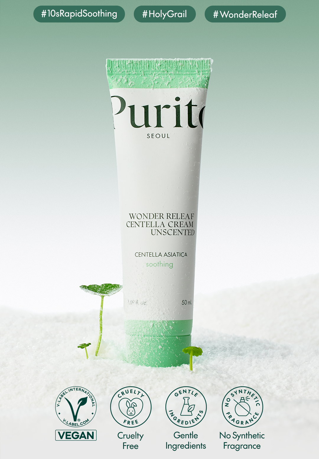 PURITO Wonder Releaf Centella Cream Unscented 50ml / 1.69 fl oz