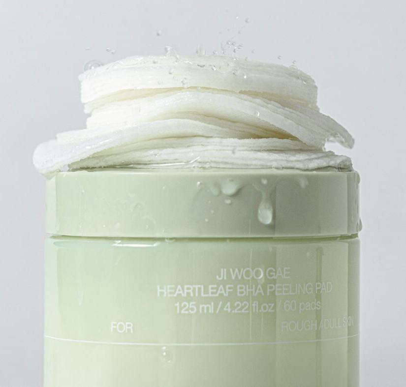 Celimax Ji Woo Gae Heartleaf BHA Peeling Pad 125ml / 4.22 fl oz * 60 Toner Pads