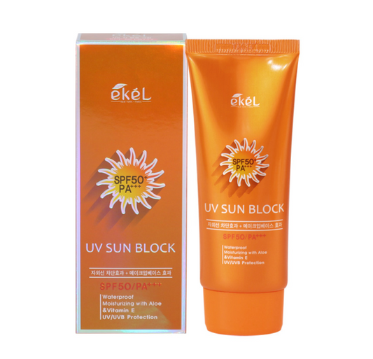 EKEL Aloe & Vitamin E UV Sun Block SPF50 PA+++ 70ml / 2.36 fl oz