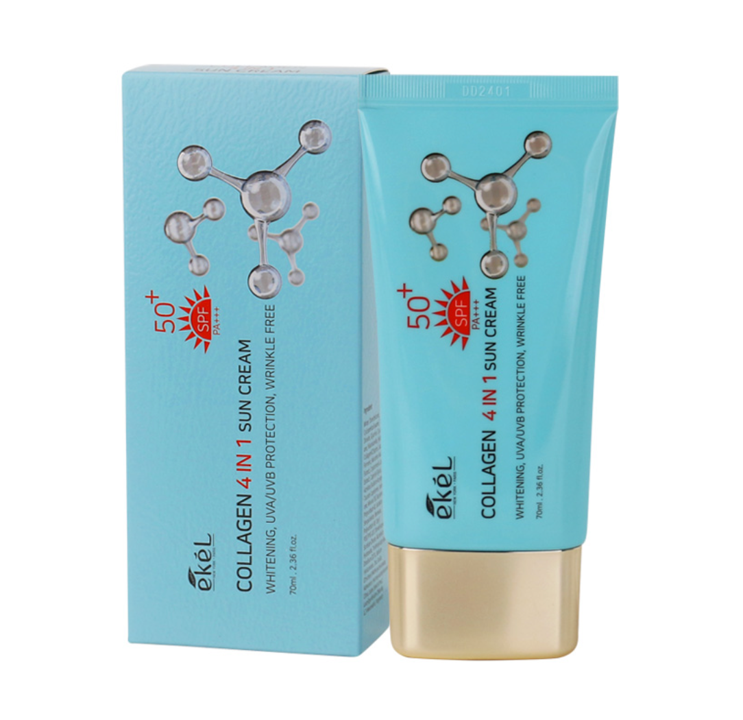 EKEL Collagen 4 In 1 Sun Cream SPF 50+ PA+++ 70ml / 2.36 fl oz