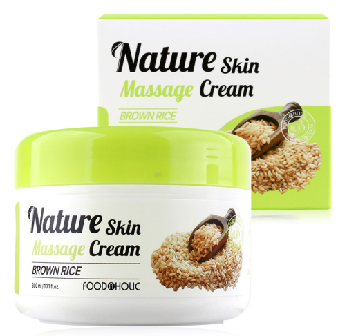 FOODAHOLIC Nature Skin Massage Cream Aloe Vera 300ml / 10.1 fl oz Cucumber / Collagen / Brown Rice / Aloe Vera / Green Tea