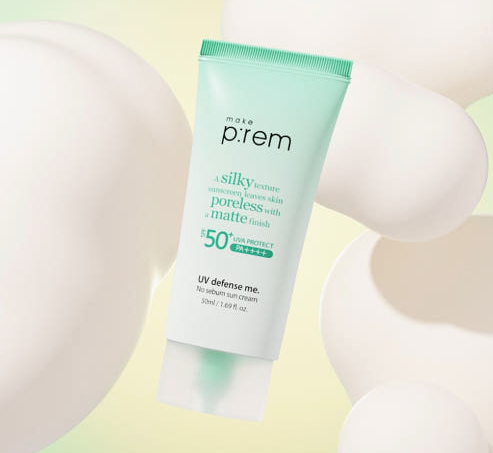 MAKE P:REM UV Defense Me No Sebum Sun Cream SPF50+ PA++++ 50ml / 1.69 fl oz