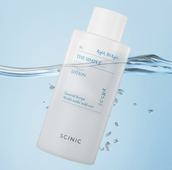 SCINIC The Simple Daily Lotion 300ml | Vegan pH-Balanced Soothing Moisturizer for Sensitive Skin