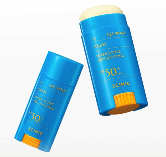 SCINIC Enjoy Super Active Airy Sun Stick SPF50+ PA++++ | Sweat-Proof, Anti-Pollution & Brightening UV Defense