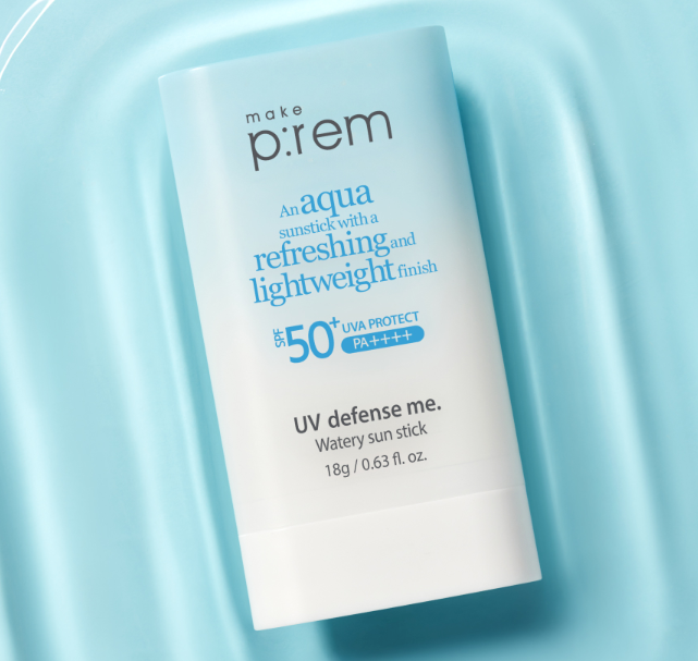MAKE P:REM UV Defense Me Watery Sun Stick SPF50+ PA++++ 18g / 0.64 fl oz | Cooling Hydration & Lightweight UV Protection