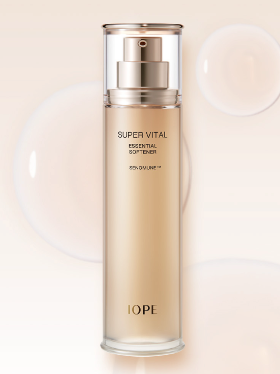 IOPE Super Vital Essential Softener 150ml / 5.07 fl oz | 6th Gen Anti-Aging Toner with SENOMUNE™ & Bio-Seletenoid™
