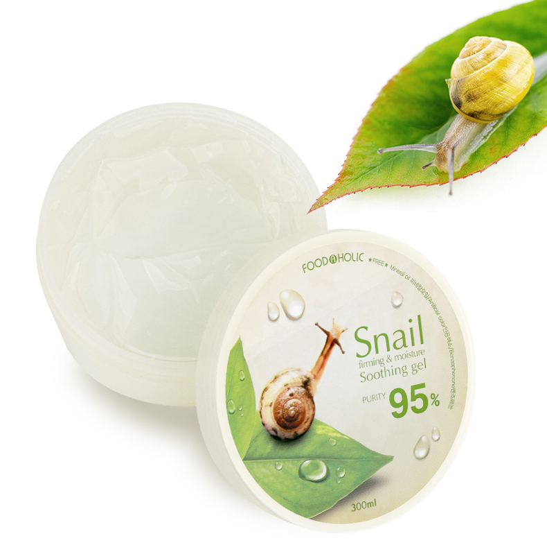 FOODAHOLIC Snail Firming & Moisture Soothing Gel 300ml | Cooling Hydration for Face & Body