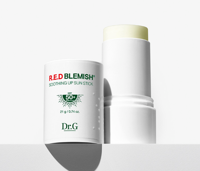 Dr.G Red Blemish Soothing Up Sun Stick SPF 50+ PA++++ – Clear, Cooling UV Protection for Sensitive Skin (21g)