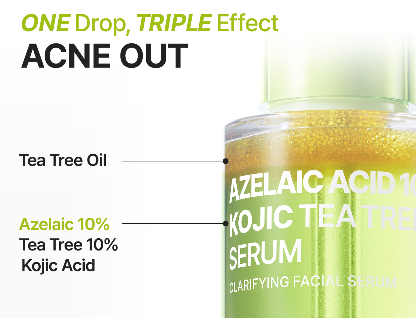 PURITO Azelaic Acid 10 Kojic Tea Tree Serum 30ml / 1.01 fl oz