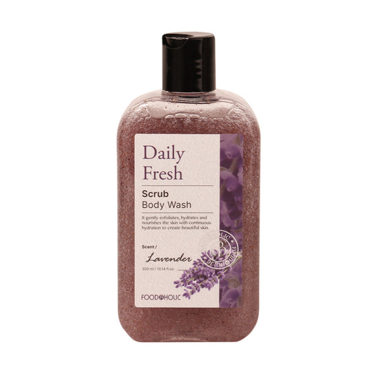 FOODAHOLIC Daily Fresh Scrub Body Wash Lavender 300ml / 10.14 fl oz