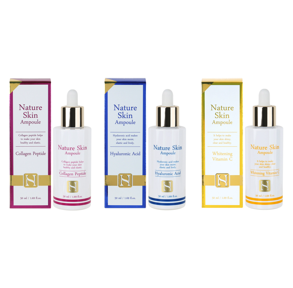 FOODAHOLIC Nature Skin Ampoule 50ml / 1.69 fl oz Hyaluronic Acid / Whitening Vitamin C / Collagen Peptide