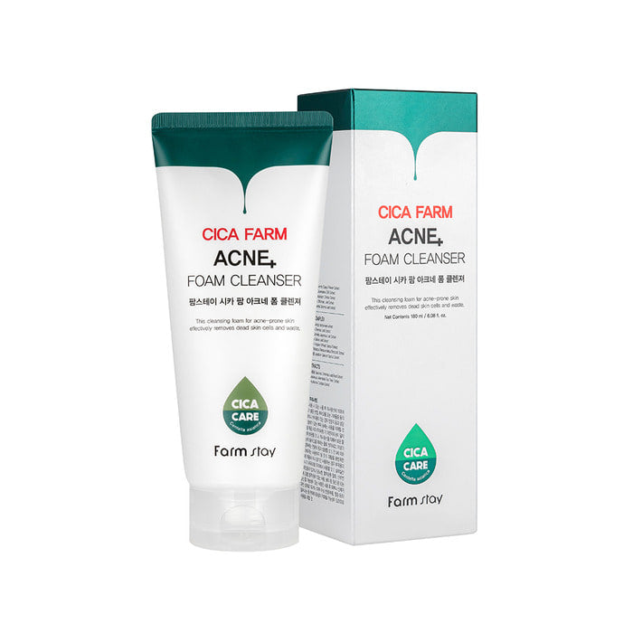 FARM STAY Cica Farm Acne Foam Cleanser 180ml / 6.08 fl oz