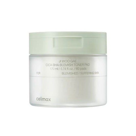 Celimax Ji Woo Gae Cica BHA Blemish Toner Pad 170ml / 5.74 fl oz * 60 Pads