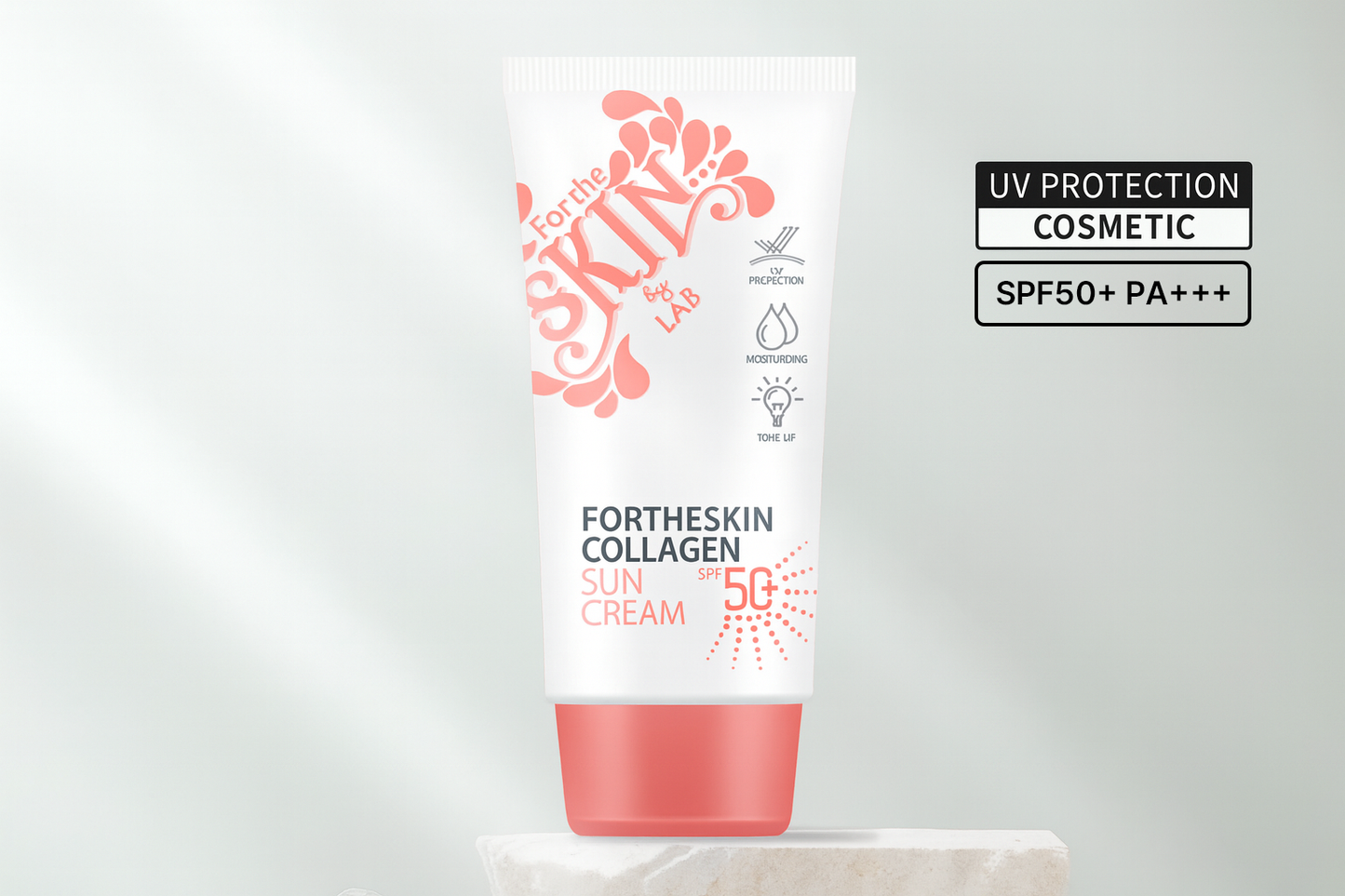 FORTHESKIN Collagen Sun Cream SPF50+ PA+++ | Firming & Brightening Mineral Sunscreen (70ml)