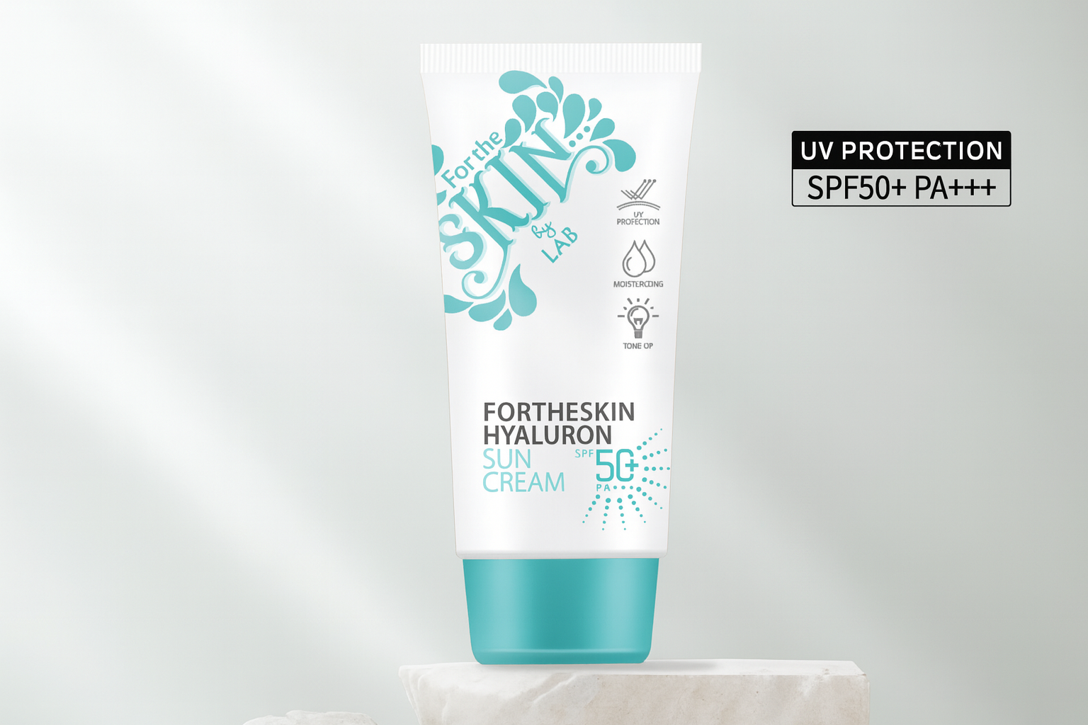 FORTHESKIN Hyaluron Sun Cream SPF50+ PA+++ | Mineral UV Shield & Moisturizing Brightening Sunscreen (70ml)