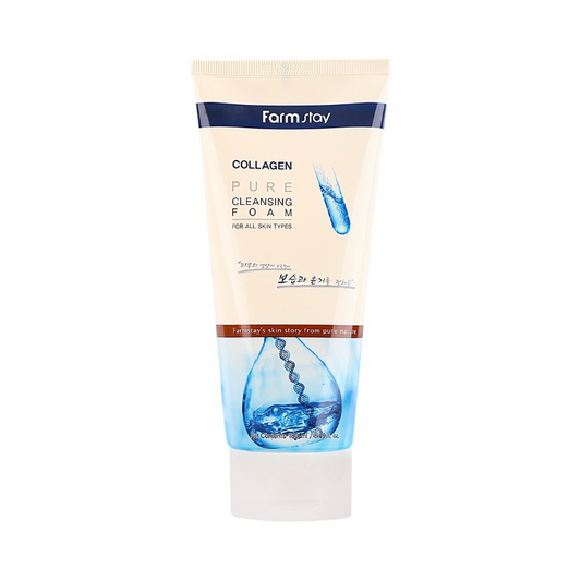 FARM STAY Collagen Pure Cleansing Foam 180ml / 6.08 fl oz