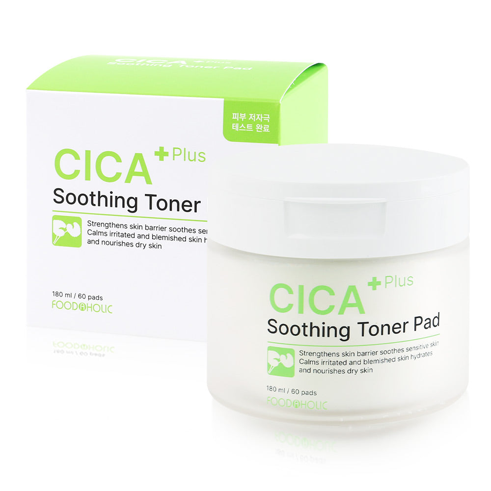 FOODAHOLIC Cica Plus Soothing Toner Pad 180ml X 60Pads