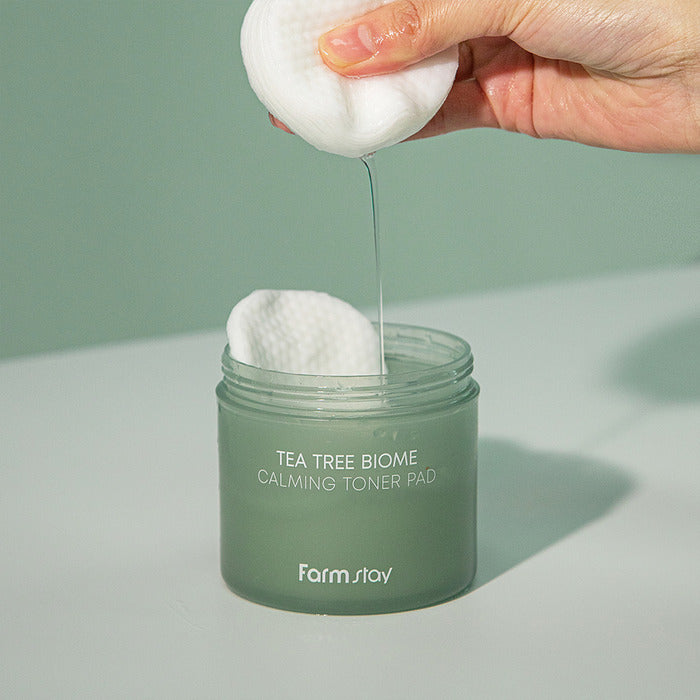 FARM STAY Tea Tree Biome Calming Toner Pad 140ml X 70 Pcs