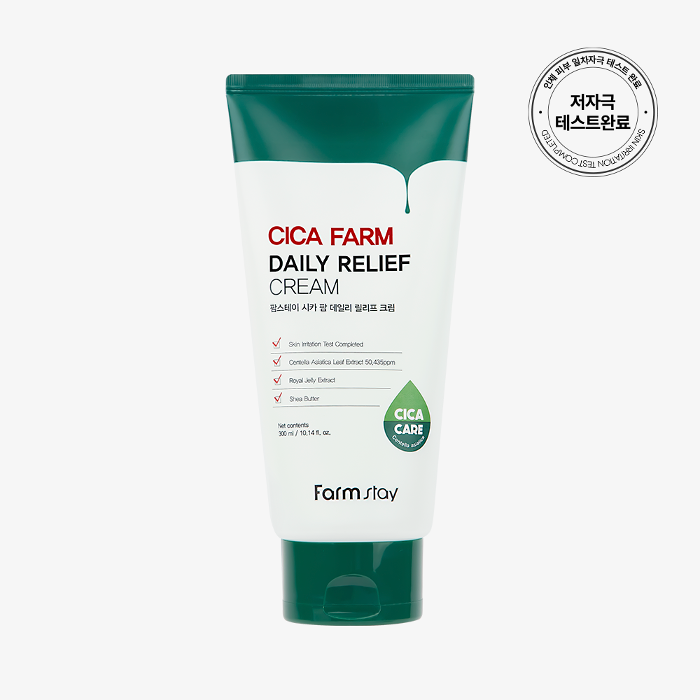FARM STAY Cica Farm Daily Relief Cream 300ml / 10.14 fl oz