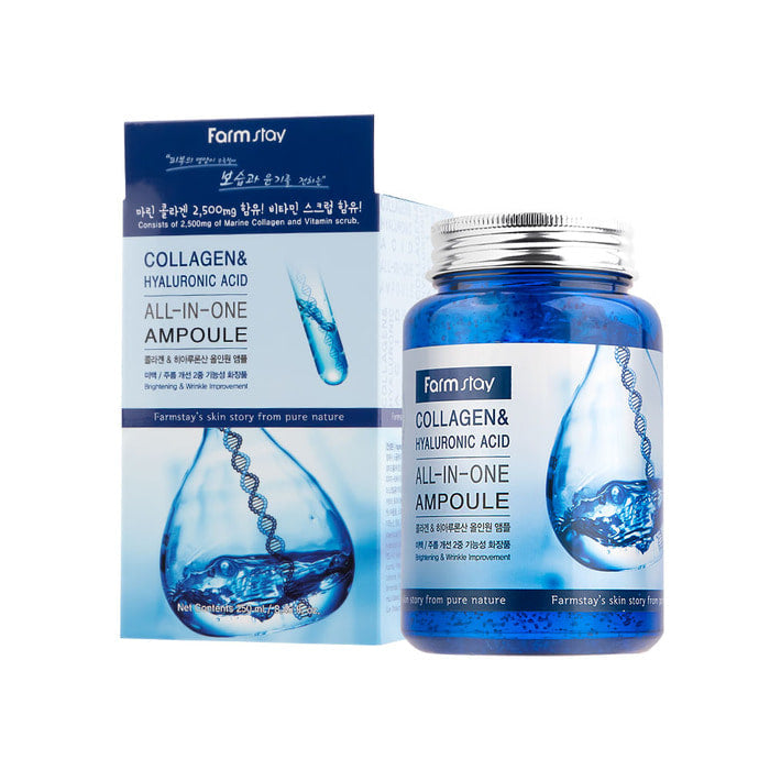 FARM STAY Collagen & Hyaluronic Acid All In One Ampoule 250ml / 8.45 fl oz