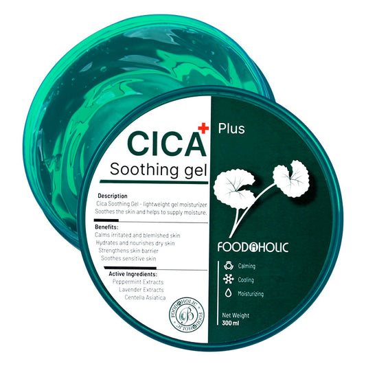 FOODAHOLIC Cica Plus Soothing Gel 300ml / 10.1 fl oz
