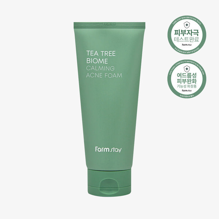 FARM STAY Tea Tree Biome Calming Acne Foam 180ml / 6.08 fl oz