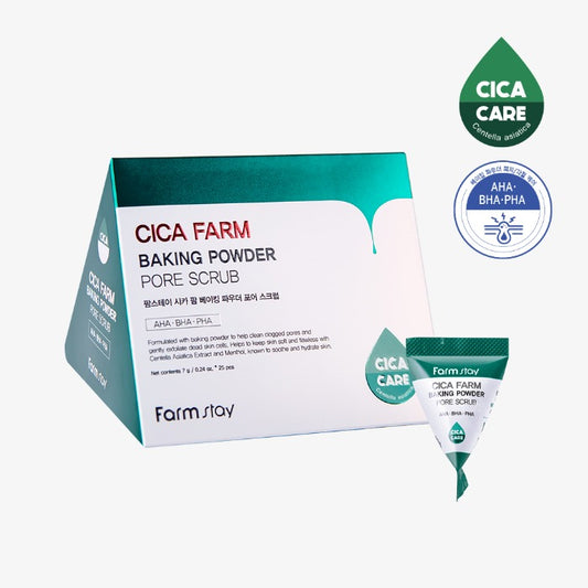 FARM STAY Cica Farm Baking Powder Pore Scrub 7g X 25Pcs