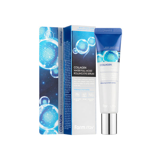 FARM STAY Collagen Water Full Moist Rolling Eye Serum 25ml / 0.84 fl oz