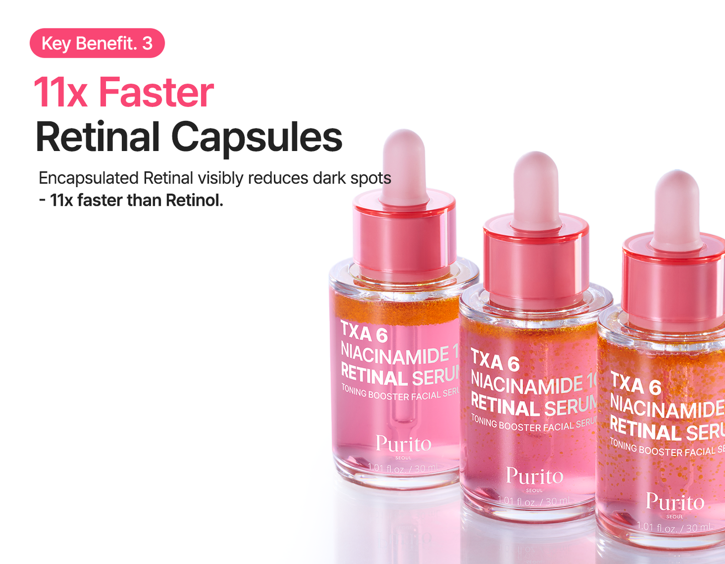 PURITO TXA 6 Niacinamide 10 Retinal Serum 30ml / 1.01 fl oz